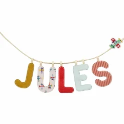 Sale Lettre phosphorescente en tissu à suspendre L Rouge Lettres Décoratives