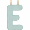 Lilliputiens Lettre phosphorescente en tissu à suspendre E Bleu