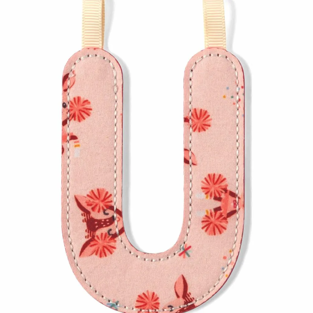 Lilliputiens Lettre phosphorescente en tissu à suspendre U