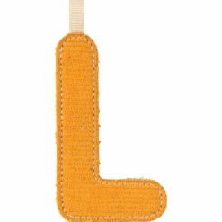 Sale Lettre phosphorescente en tissu à suspendre L Jaune Lettres Décoratives
