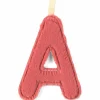 Lilliputiens Lettre phosphorescente en tissu à suspendre A Rose