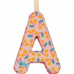 Lilliputiens Lettre phosphorescente en tissu à suspendre A Rose