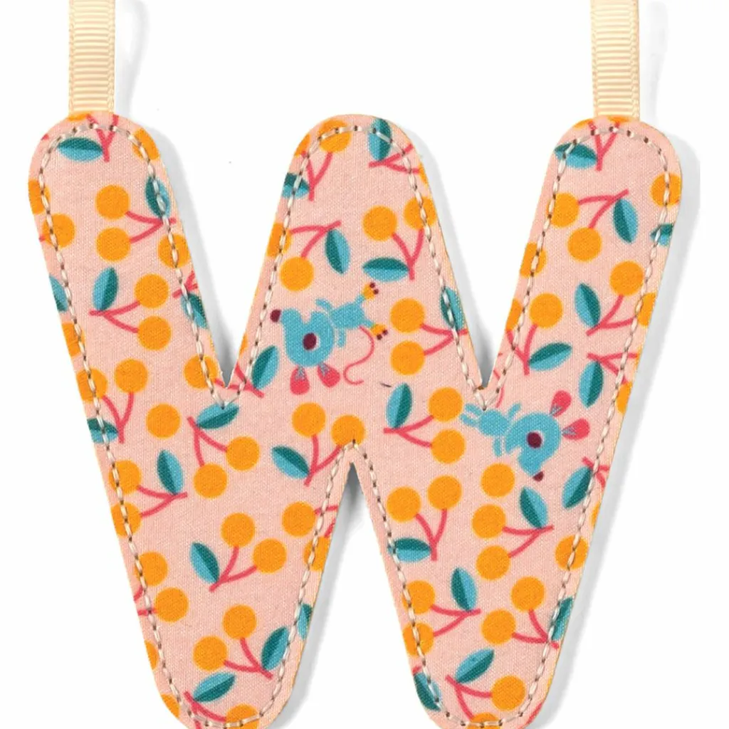 Lilliputiens Lettre phosphorescente en tissu à suspendre W