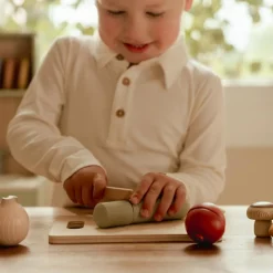 New Légumes à découper en bois FSC Dînette Et Aliments Factices