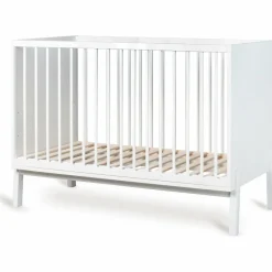 Outlet Lit à barreaux Ashi Crème (120 x 60 cm) Lit À Barreaux