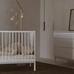 Outlet Lit à barreaux Ashi Crème (120 x 60 cm) Lit À Barreaux