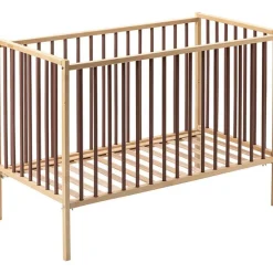 Lit à barreaux en bois Rémi hybride vieux rose (60 x 120 cm) Lit À Barreaux