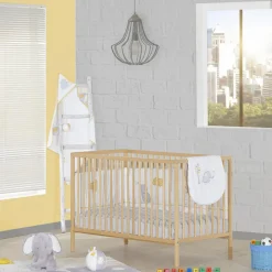 Hot Lit à barreaux First naturel (60 x 120 cm) Lit À Barreaux