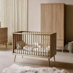 Quax Lit à barreaux Flow Honey Ash (120 x 60 cm)