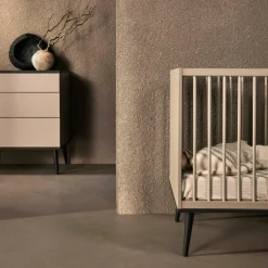 Quax Lit à barreaux Flow Stone (120 x 60 cm)