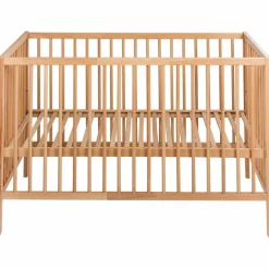 Quax Lit à barreaux Lina Naturel (120 x 60 cm)