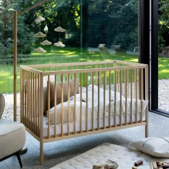 Quax Lit à barreaux Lina Naturel (120 x 60 cm)