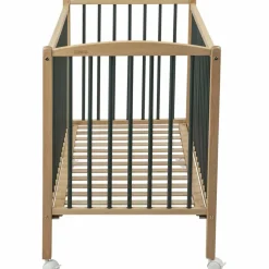 Best Lit Arthur avec roulettes Hybride kaki (60 x 120 cm) Lit À Barreaux