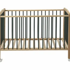 Best Lit Arthur avec roulettes Hybride kaki (60 x 120 cm) Lit À Barreaux