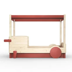 Lit baldaquin avec tiroir Discovery finition laquée (coloris au choix) Lit Junior