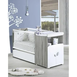 Clearance Lit bébé combiné évolutif New Leaf (60 x 120 cm) Lit Évolutif