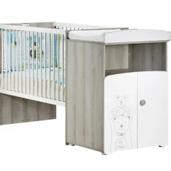 Baby Price Lit bébé combiné évolutif Teddy (60 x 120 cm)
