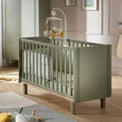 Sauthon mobilier Lit bébé Eleonore kaki (60 x 120 cm)