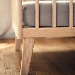 Kadolis Lit bébé en bois Turia (60 x 120 cm)