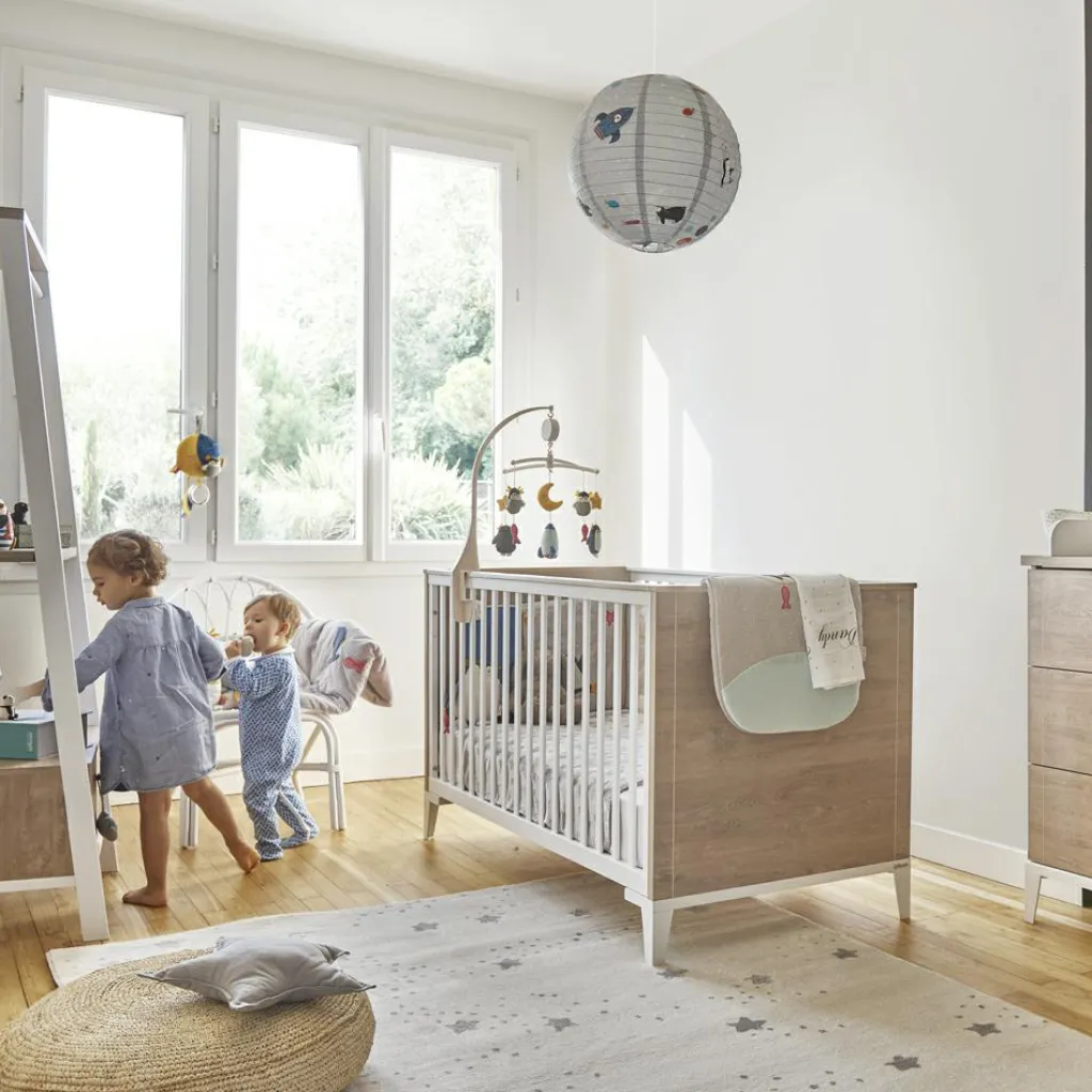 Galipette Lit bébé en chêne blond Marcel (70 x 140 cm)