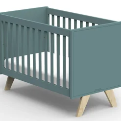 Sale Lit bébé Madavin avec pieds en bouleau coloris au choix (60 x 120 cm) Lit À Barreaux