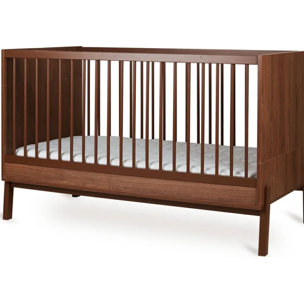 New Lit bébé évolutif Ashi Chestnut (140 x 70 cm) Lit Évolutif