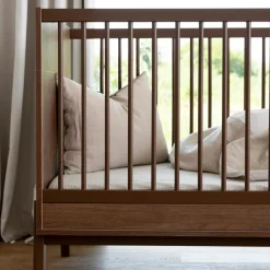 New Lit bébé évolutif Ashi Chestnut (140 x 70 cm) Lit Évolutif