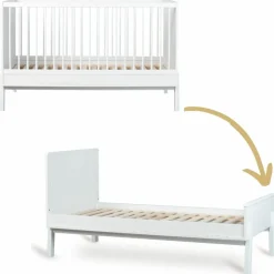 Quax Lit bébé évolutif Ashi Crème (140 x 70 cm)