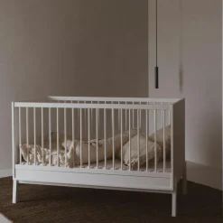 Quax Lit bébé évolutif Ashi Crème (140 x 70 cm)