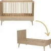 Quax Lit bébé évolutif Cocoon Natural Oak (140 x 70 cm)