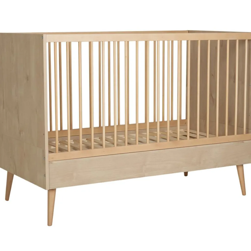Quax Lit bébé évolutif Cocoon Natural Oak (140 x 70 cm)