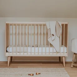 Quax Lit bébé évolutif Cocoon Natural Oak (140 x 70 cm)