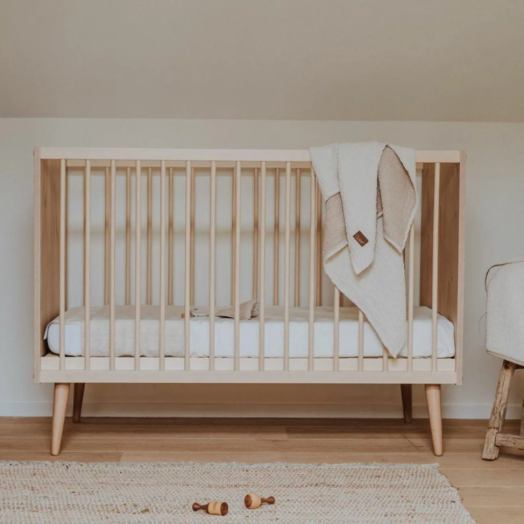 Quax Lit bébé évolutif Cocoon Natural Oak (140 x 70 cm)