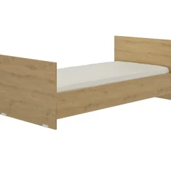 Galipette Lit bébé évolutif en lit junior Arthur imitation chêne (60 x 120 cm)