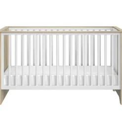 New Lit bébé évolutif en lit junior Sacha chêne du bocage (70 x 140 cm) Lit Évolutif