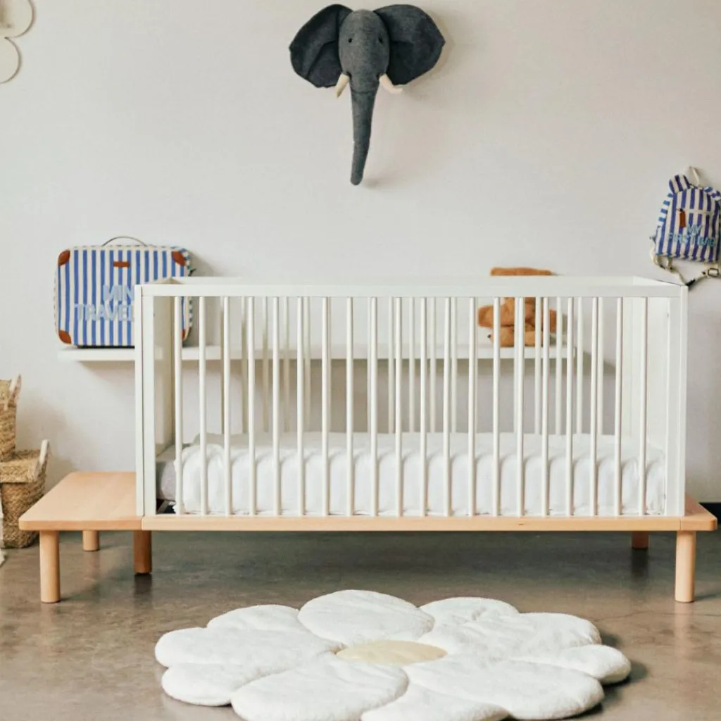 Childhome Lit bébé évolutif Evobed écru naturel (70 x 140 cm)