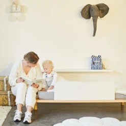 Childhome Lit bébé évolutif Evobed écru naturel (70 x 140 cm)