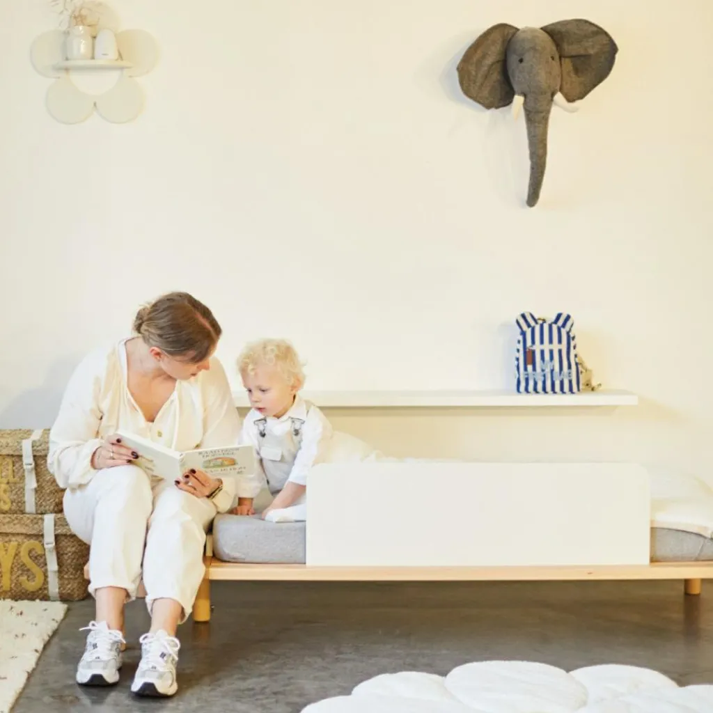 Childhome Lit bébé évolutif Evobed écru naturel (70 x 140 cm)