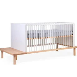 Childhome Lit bébé évolutif Evobed écru naturel (70 x 140 cm)