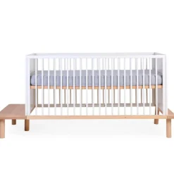 Childhome Lit bébé évolutif Evobed écru naturel (70 x 140 cm)