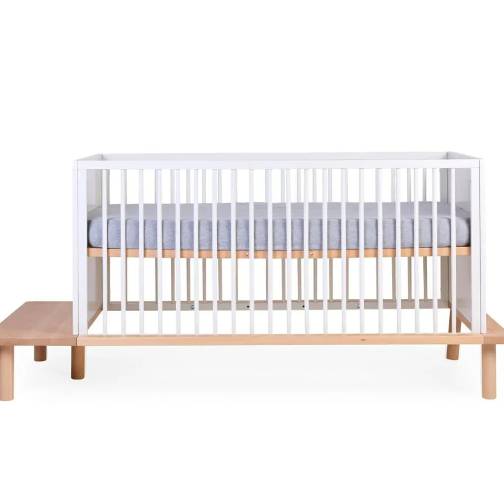 Childhome Lit bébé évolutif Evobed écru naturel (70 x 140 cm)