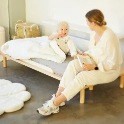 Childhome Lit bébé évolutif Evobed écru naturel (70 x 140 cm)