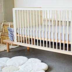 Childhome Lit bébé évolutif Evobed écru naturel (70 x 140 cm)