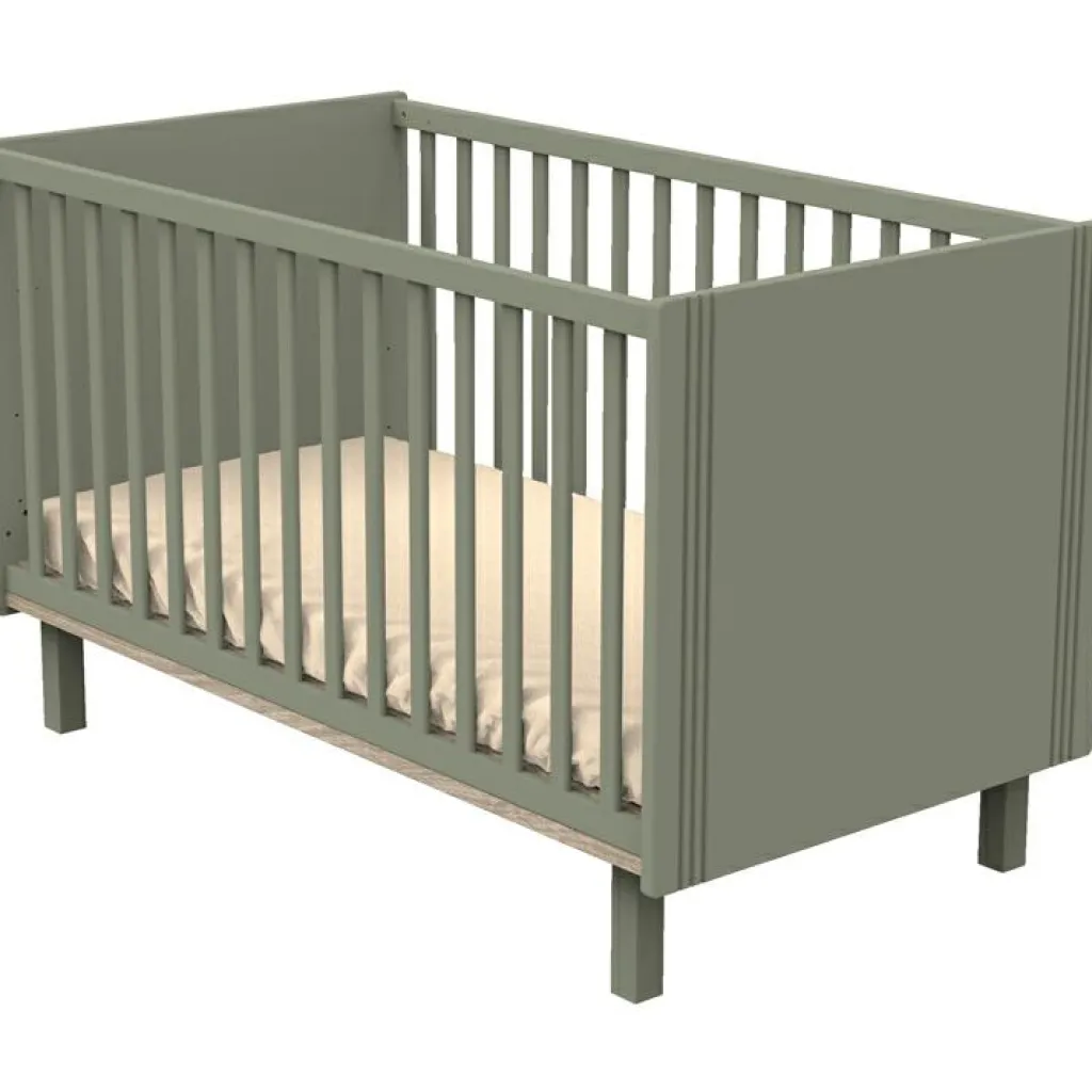 Clearance Lit bébé évolutif Little big bed Eleonore kaki (70 x 140 cm) Lit Évolutif