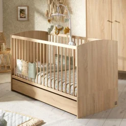 Sauthon mobilier Lit bébé évolutif Little big bed Acces bois (70 x 140 cm)