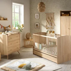 Sauthon mobilier Lit bébé évolutif Little big bed Acces bois (70 x 140 cm)