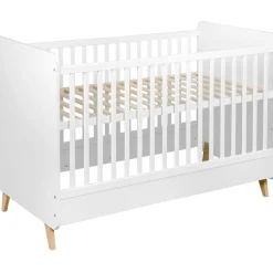 Quax Lit bébé évolutif Loft White (140 x 70 cm)