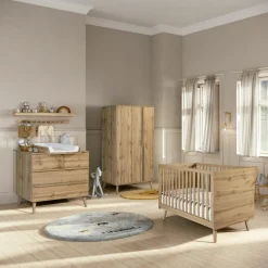Micuna Lit bébé évolutif Martha finition chêne (120 x 60 cm)