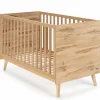 Clearance Lit bébé évolutif Martha finition chêne (140 x 70 cm) Lit Évolutif