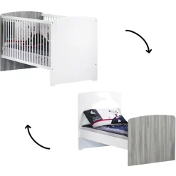 Outlet Lit bébé évolutif New Nao Little Big Bed (70 x 140 cm) Lit Évolutif